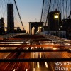 Sunset Sunday – Walking the Brooklyn Bridge, New York