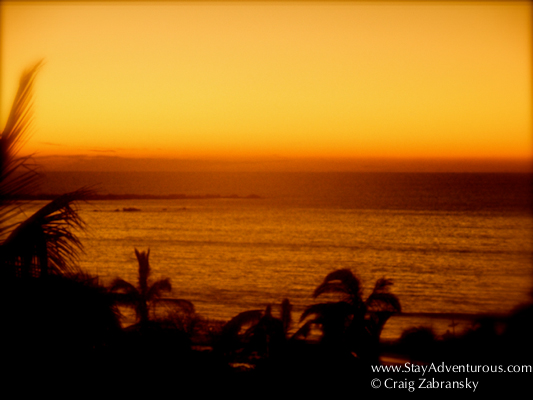 sunset at the pueblo bonito emerald bay resort in nuevo mazatlan