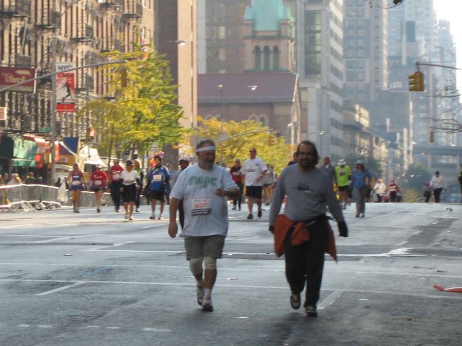 my dad in manhattan at mile 17