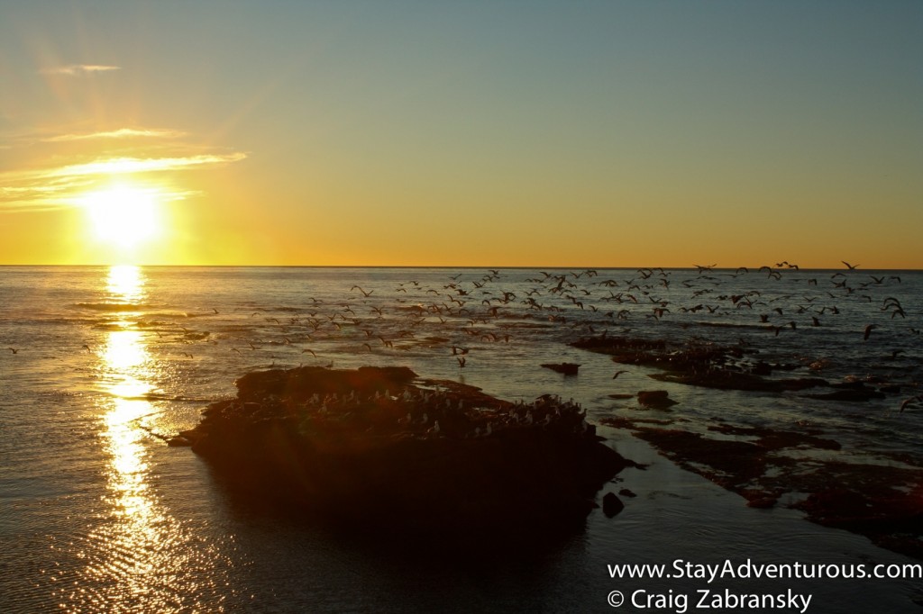 sunset in La Jolla, California 