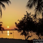 The sunset from Pierre's Restaurant in Islamorada, Florida in the Upper Florida Keys