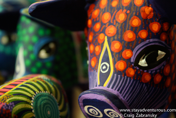 the colorful Alebrijes of San Martin Tilcajete, Oaxaca, Mexico