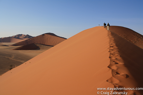 red sand dunes