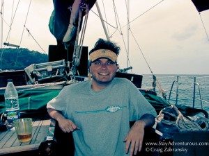 Craig Zabransky sailing the Greek Islands