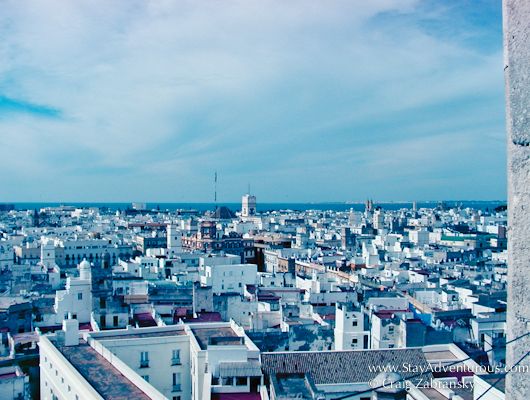 the view of Cadiz, Andalusia, Spain