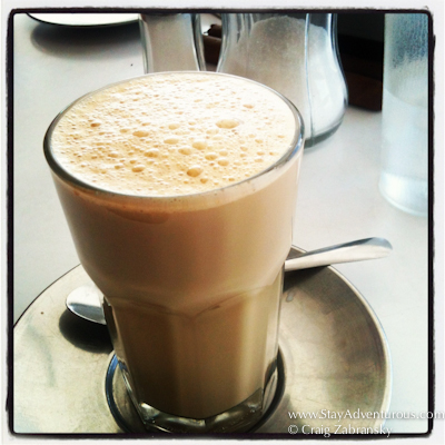 a cafe lechero at Gran Café de La Parroquia