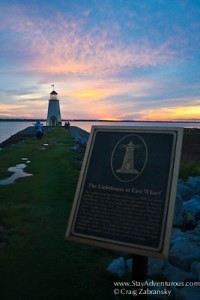 the lighthouse at Lake Hefner in Oklahoma City at Sunset