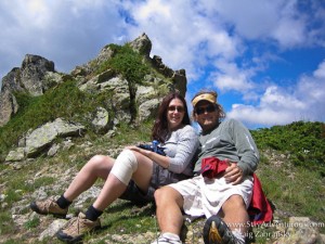 on top of the pirin mountains in bulgaria