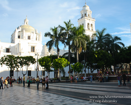 the zocalo in downtown Veracruz, Mexico