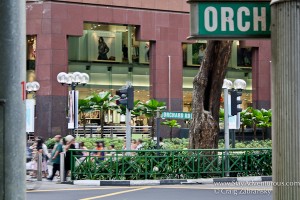 a view of Orchard Road in Singapore