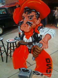 pistol pete at Oklahoma State Game in Stillwater, OK.