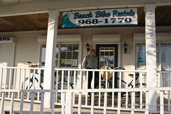 the Bike Rental place on the Gulf Shores of Alabama