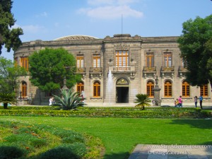 a view of chapultepec castle in mexico city, mexico