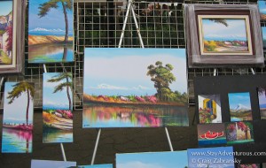 art work from the Bazar de Sabado, Mexico City