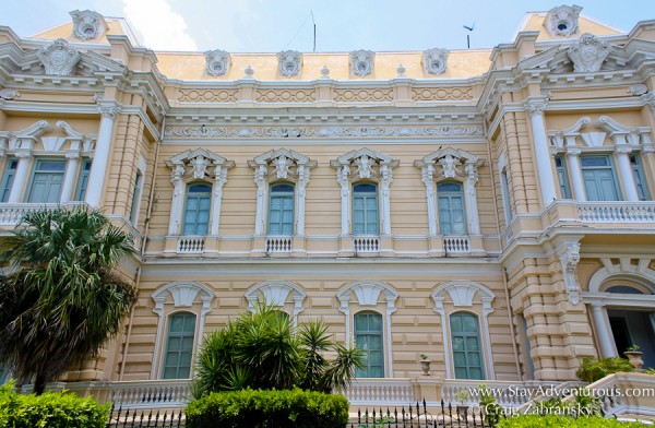 a look at one of the many magnificent colonial buildings on the paseo montejo in Merida, Yucatan, Mexico