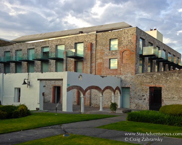 Hotel La Purificadora from the adjacent garden