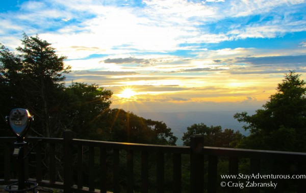 the Shenandoah Sunset at the Skyline