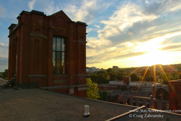 Montreal rooftop Sunset