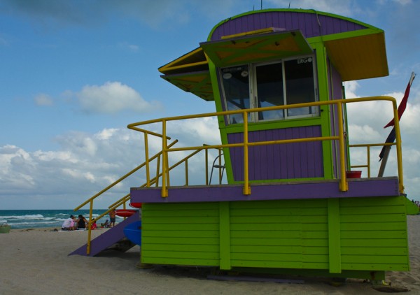 walking on South Beach