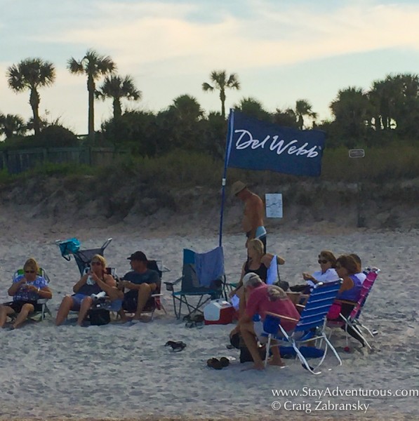 Del Webb social on the sands of Ponte Vedra beach in Florida 