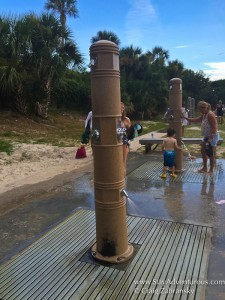 the showers at the beach in Ponte Vedra, Florida