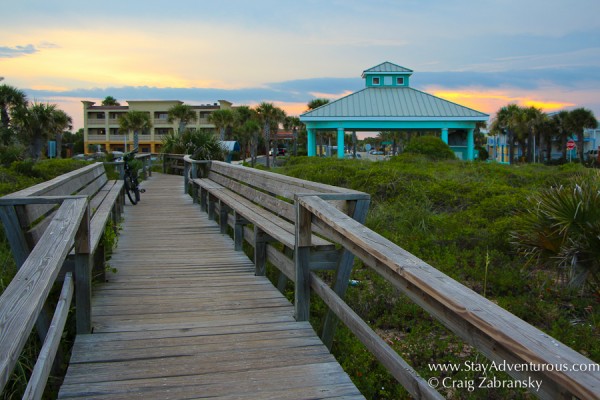 Vilano Beach Florida at Sunset