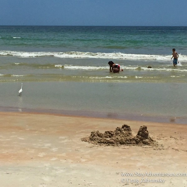 children at play at Daytona Beach