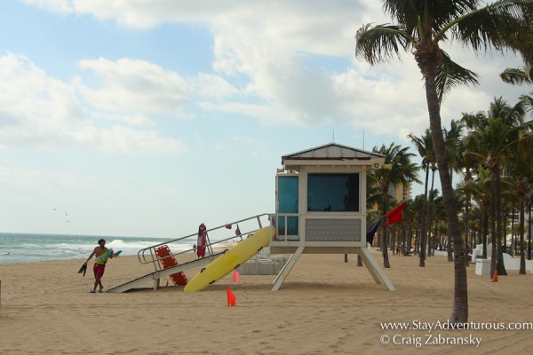 life guards on the beaches of fort lauderdale, florida