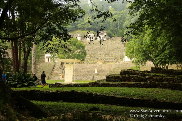 Entering the mayan ruins of bonampak in chiapas, mexico