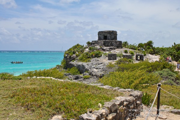 God of Wind Temple inside the Mayan Ruins of Tulum in Mexico