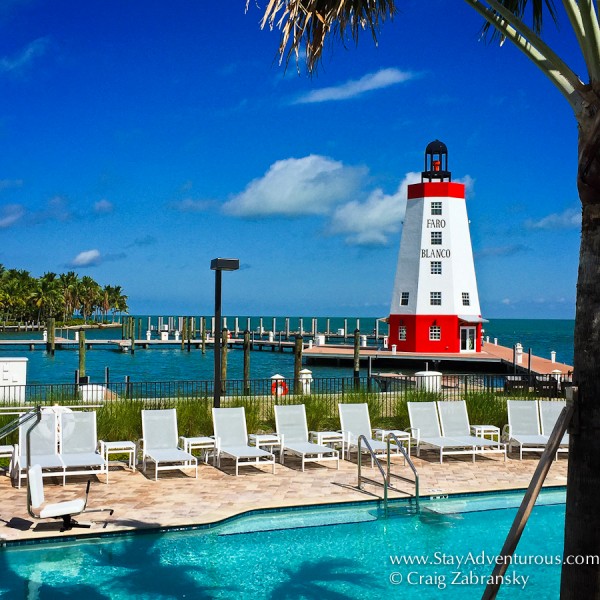 the Lighthouse at Far Blanco Resort and Marina in Marathon, Florida Keys