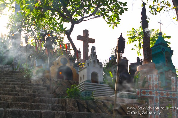 the day of the dead section at Xcaret in Riviera Maya, Mexico