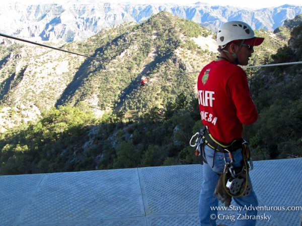 zipline across Copper Canyon and Chihuahua Adventure Park