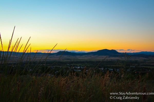 sunset in helena montana