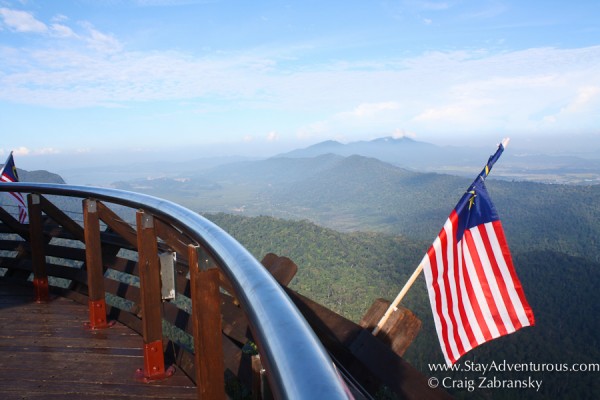 views from the platforms after the cable car in langkawi, malaysia