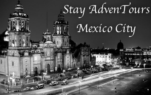 the zocalo at night in mexico city on stay adventours