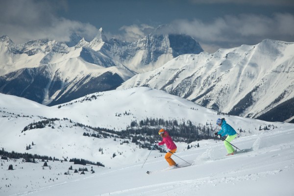 One of the SkiBig3 Ski Slopes in Banff, Alberta in Canada