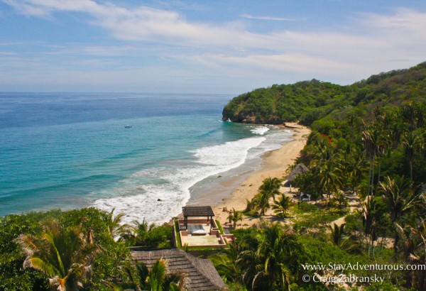 the view from Imanta Resort in Punta Mita, Nayarit on the Riviera Nayarit in Mexico 