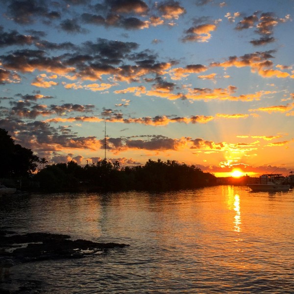 sunset from Islamorada, Florida, a classic upper Florida Keys Sunset