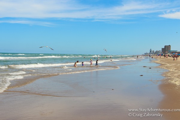 strolling the sands of the beach in South Padre Island, Texas 