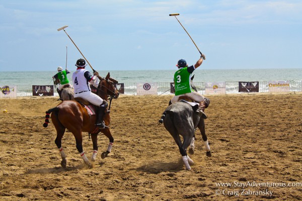 watching the polo match on the riviera nayarit in mexico