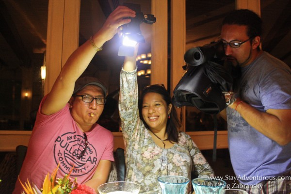 crew preparing for the important cuisine shot in punta mita riviera nayarit, mexico