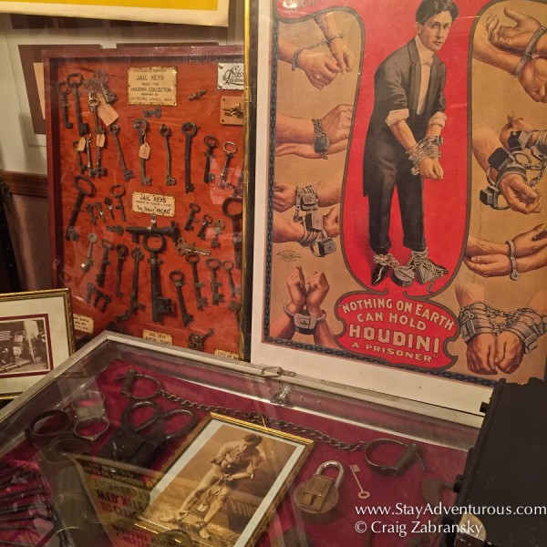 Houdini Memorbilla at the Houdini Museum in Scranton, PA