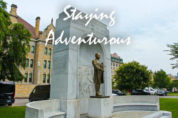 Johnny Mitchel Statue at Courthouse Square in Scranton, PA