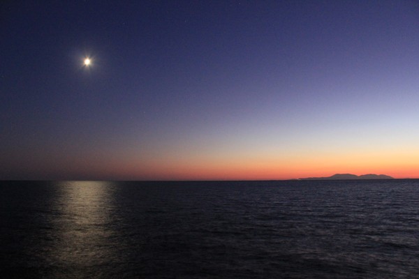 the sunset from Hvar Croatia