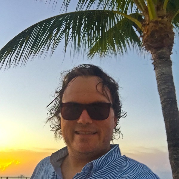 selfie at sunset in Islamorada, Florida Keys