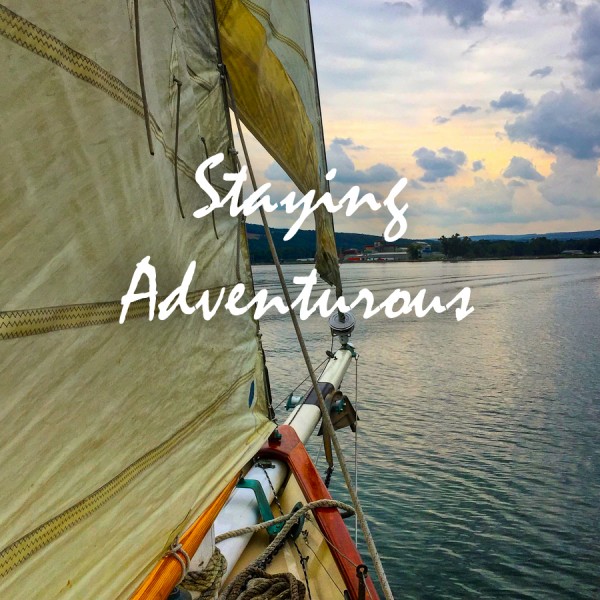 sailing on the 1926 Schnooer True Love in Seneca Lake of the Finger Lakes in New York