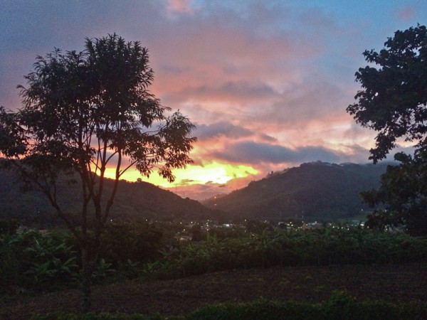 Costa Rica Sunset from Santa Maria Canton de Dota