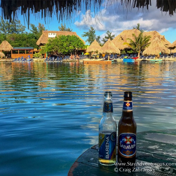 Sample the local beer in Honduras on Big French Key