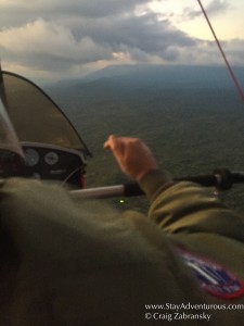 in flight with captain Richie of the Valle Bonito Club Vuelo in Chiapas Mexico